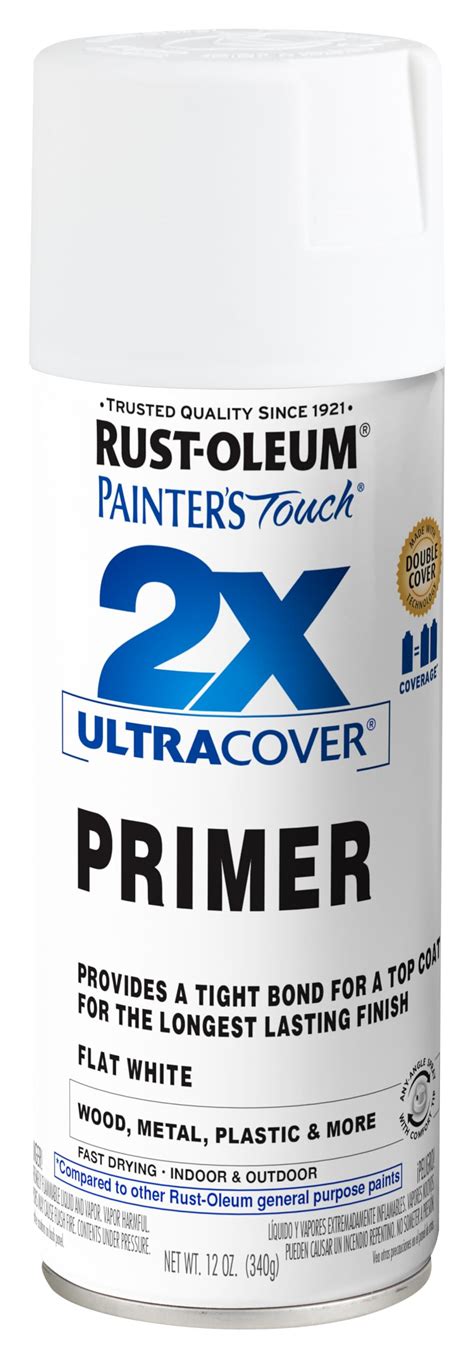 12 Oz Rust Oleum Brands 334019 White Ultra Cover 2X Enamel Spray Primer Multi Purpose Enamel Paint Primer Spray Paint Paint Supply 12 Oz Rust Oleum Brands 334019 White Ultra Cover 2X Enamel Spray Primer Multi Purpose Enamel Paint Primer Spray Paint Paint Supply