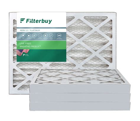 20X25x2 Merv 13 Pleated Air Filter Filterbuy 20X25x2 Merv 13 Pleated Air Filter Filterbuy