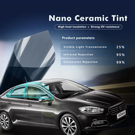 20X60 (0.5X1.52m) Black Color Nano Ceramic Tint Window Solar Film 25% ... 20X60 (0.5X1.52m) Black Color Nano Ceramic Tint Window Solar Film 25% ...