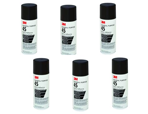 3M General Purpose 45 Spray Adhesive 10 1 4 Ounce 6 Cans 3M General Purpose 45 Spray Adhesive 10 1 4 Ounce 6 Cans