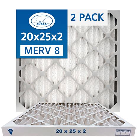 Air Bear 20X25x2 Pleated Air Filter 2 Pack Air Bear 20X25x2 Pleated Air Filter 2 Pack