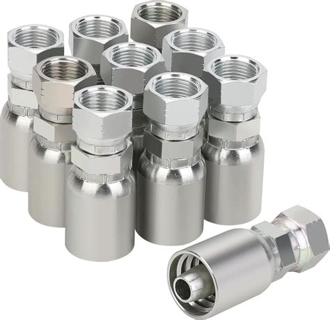 Amazon Com Ancimoon 1 2 Id Hose X 1 2 Jic 37 Degree Flare Swivel Hydraulic Hose Fittings End 10Pcs Set For Single Wire Hydraulic Hose Amazon Com Ancimoon 1 2 Id Hose X 1 2 Jic 37 Degree Flare Swivel Hydraulic Hose Fittings End 10Pcs Set For Single Wire Hydraulic Hose