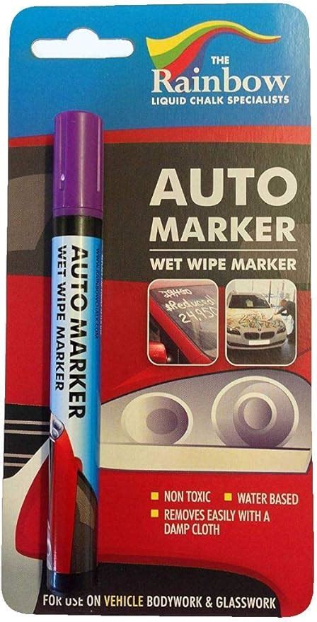 Amazon Com Car Paint Marker Pens Auto Writer Violet Purple Wide Tip