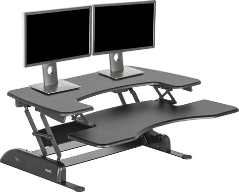 Amazon Com Vari Varidesk Pro Plus 36 Dual Monitor Standing Desk Converter Adjustable Desk Riser With 11 Height Settings Stand Up Home Office Workstation Rising Desk With Spring Loaded Lift Black Office Products Amazon Com Vari Varidesk Pro Plus 36 Dual Monitor Standing Desk Converter Adjustable Desk Riser With 11 Height Settings Stand Up Home Office Workstation Rising Desk With Spring Loaded Lift Black Office Products
