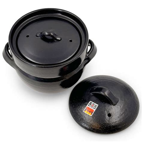 Banko Earthenware Double Lid Rice Cooking Pot 2 Cup Mtc Kitchen Banko Earthenware Double Lid Rice Cooking Pot 2 Cup Mtc Kitchen