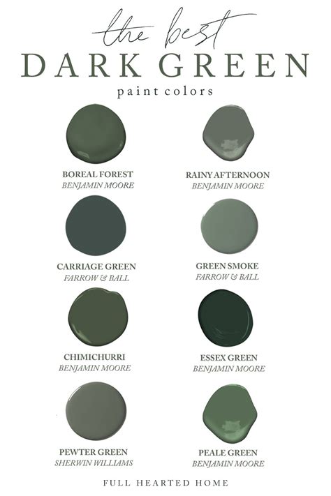 Best Dark Green Paint Colors From Sherwin Williams Benjamin Moore And Best Dark Green Paint Colors From Sherwin Williams Benjamin Moore And