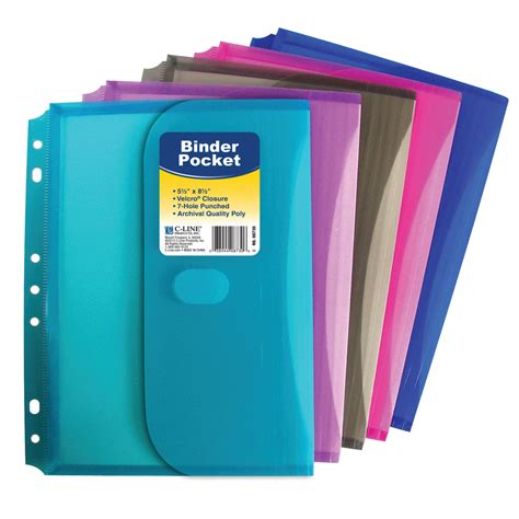 C Line Products Mini Size Binder Pocket C Line Products Mini Size Binder Pocket
