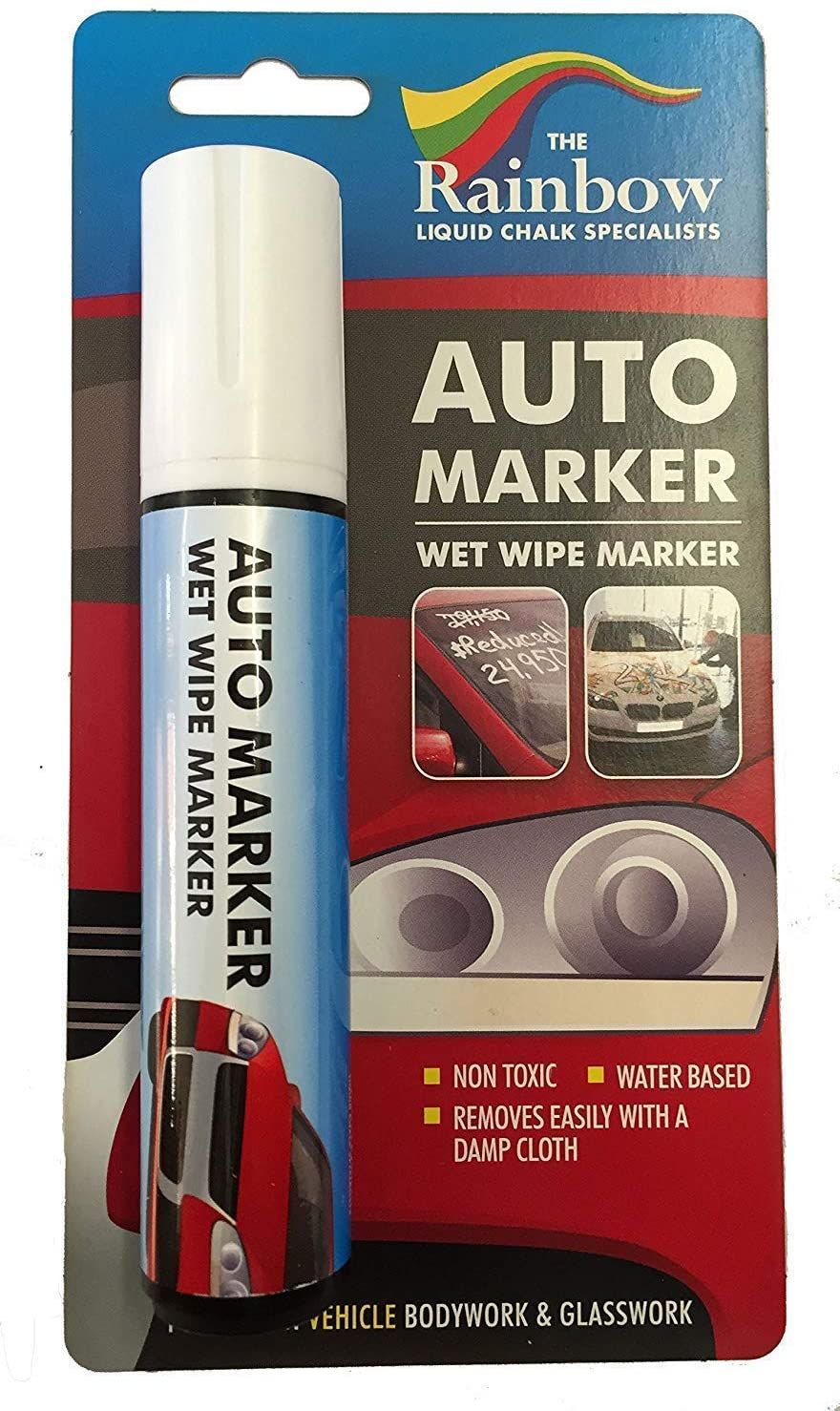 Car Paint Marker Pens Auto Writer White Wide Tip All Surfaces