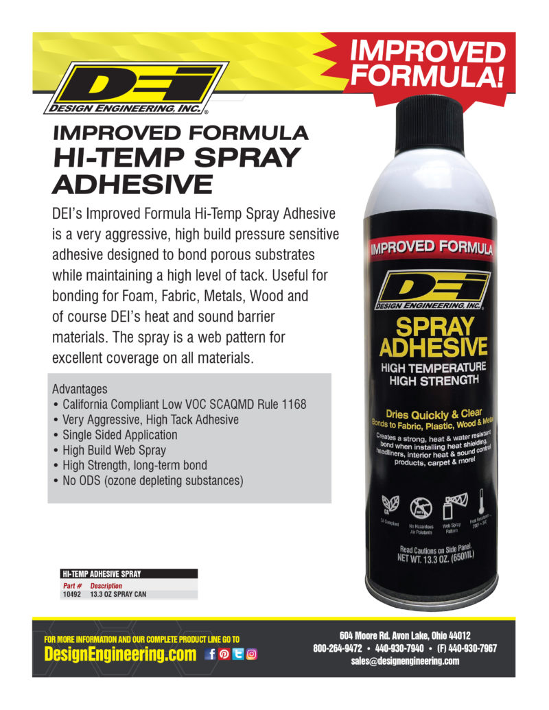 Dei Improves Its High Temp Spray Adhesive Formula Rpm Magazine Celebrating 25 Years In 2024 Dei Improves Its High Temp Spray Adhesive Formula Rpm Magazine Celebrating 25 Years In 2024