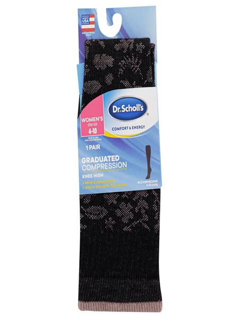 Dr Scholl S Women S Graduated Compression Knee High Socks 1 2 Pair Dr Scholl S Women S Graduated Compression Knee High Socks 1 2 Pair
