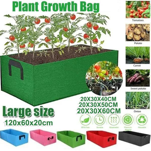 Fabric Raised Bed 8 Grid Fabric Raised Garden Bed Durable Vegetable Planting Bag Fabric Raised Bed 8 Grid Fabric Raised Garden Bed Durable Vegetable Planting Bag
