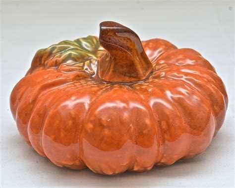 Five Ceramic Pumpkins Ebth Five Ceramic Pumpkins Ebth