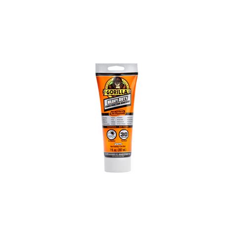 Gorilla Heavy Duty Construction Adhesive 7 Oz Gorilla Heavy Duty Construction Adhesive 7 Oz