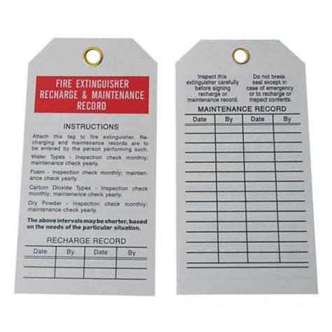 Grainger Approved Fire Extinguisher Tag Polyester Height 5 3 4 In Grainger Approved Fire Extinguisher Tag Polyester Height 5 3 4 In