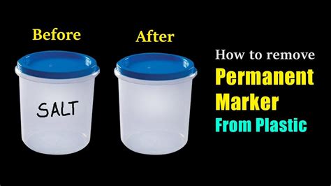 How To Remove Permanent Marker From Plastic