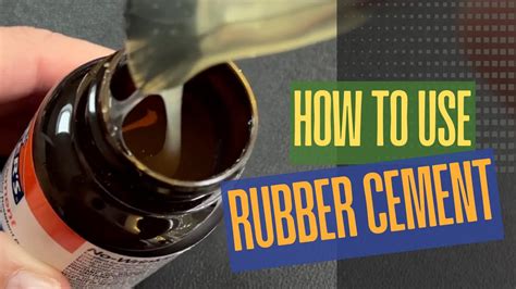 How To Use Rubber Cement For The Beginner Best Glue For Diy Crafts Youtube How To Use Rubber Cement For The Beginner Best Glue For Diy Crafts Youtube