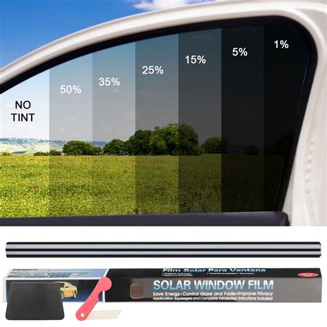 Htwon Auto Vehicle Window Tint Film Roll Kit, 35% Vlt, For Car, Truck ... Htwon Auto Vehicle Window Tint Film Roll Kit, 35% Vlt, For Car, Truck ...