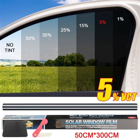 Htwon Car Window Tint 5% Vlt Film Roll Kit Uncut Decals Interior For Car Office Commercial Htwon Car Window Tint 5% Vlt Film Roll Kit Uncut Decals Interior For Car Office Commercial