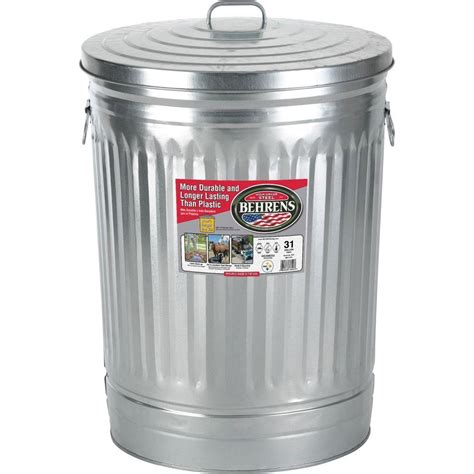 Large Metal Garbage Can Large Metal Garbage Can
