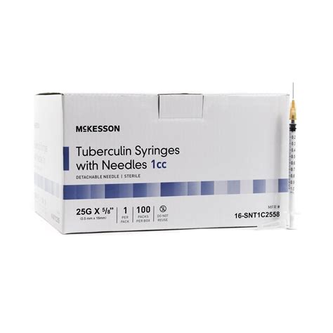 Mckesson 1 Ml Tuberculin Syringe With Hypodermic Needle Mckesson 1 Ml Tuberculin Syringe With Hypodermic Needle