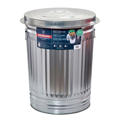 Metal Garbage Can