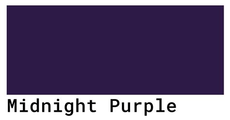 Midnight Purple Color Midnight Purple Color