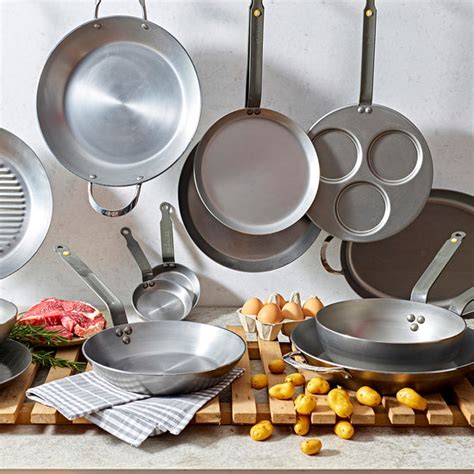Mineral B Carbon Steel Country Fry Pan 2 Handles De Buyer Usa Mineral B Carbon Steel Country Fry Pan 2 Handles De Buyer Usa