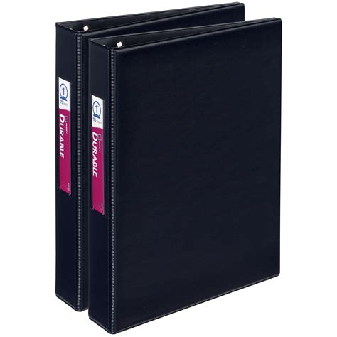 Mini Durable 3 Ring Binders 1 Black 2 Pack 13456 Avery Com Mini Durable 3 Ring Binders 1 Black 2 Pack 13456 Avery Com