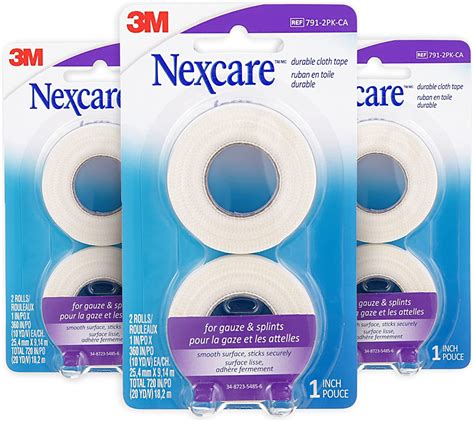 Nexcare Durapore Cloth Tape 1 Inch X 10 Yards Pack Of 2 Hospital Nexcare Durapore Cloth Tape 1 Inch X 10 Yards Pack Of 2 Hospital