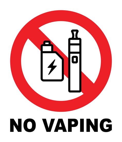No Vaping Sign
