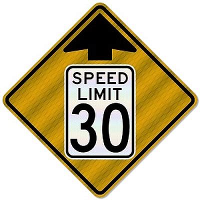 Ntsigns W3 5 30 Hip 30 X 30 X 080 Hip Reduced Speed Limit Ahead Sign Ntsigns W3 5 30 Hip 30 X 30 X 080 Hip Reduced Speed Limit Ahead Sign