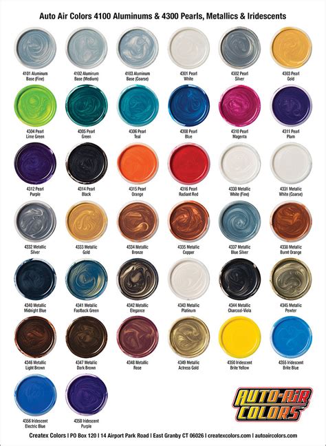 Paint Colors Of Cars