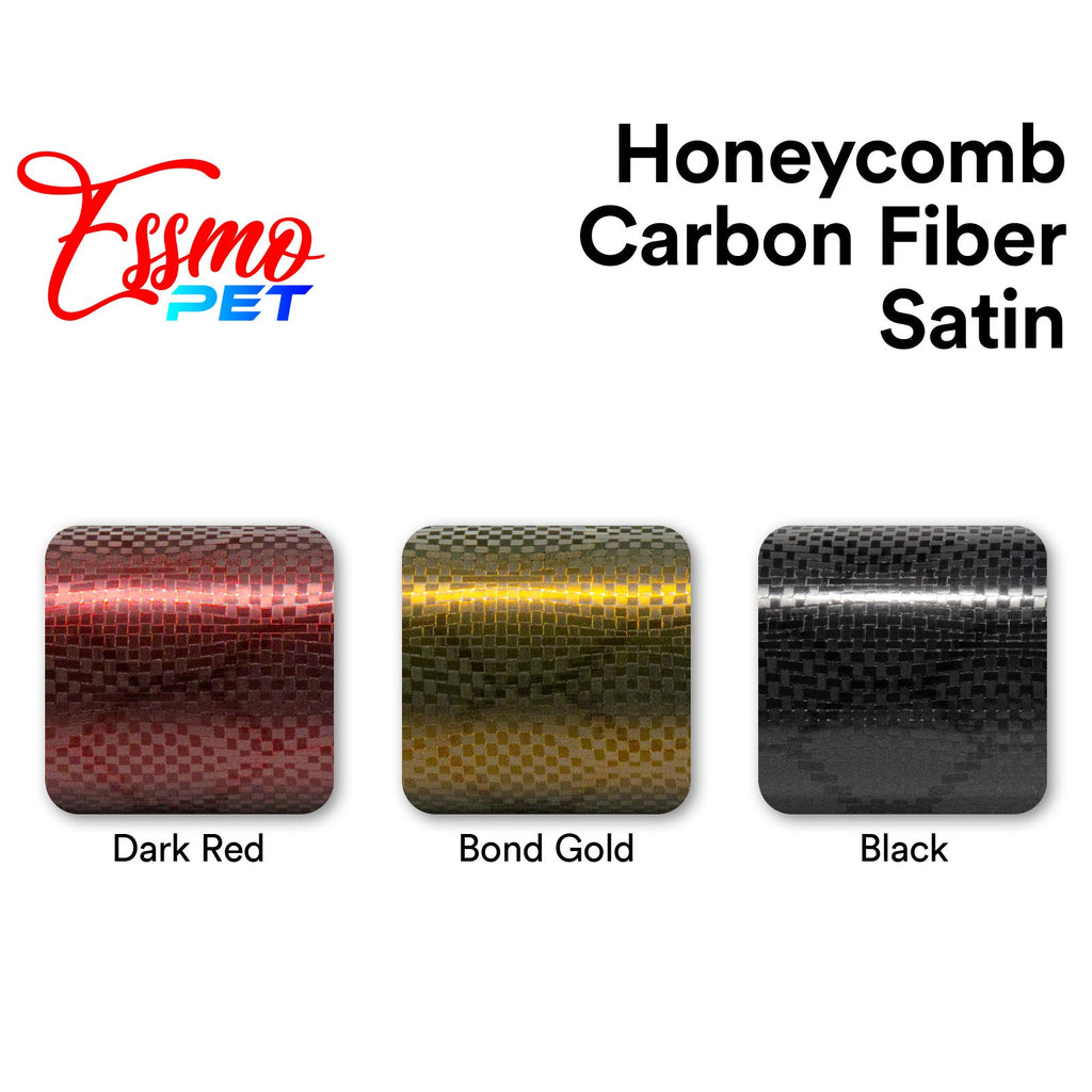 Pet Honeycomb Carbon Fiber Satin Bond Gold Hex Vinyl Wrap Pet Honeycomb Carbon Fiber Satin Bond Gold Hex Vinyl Wrap