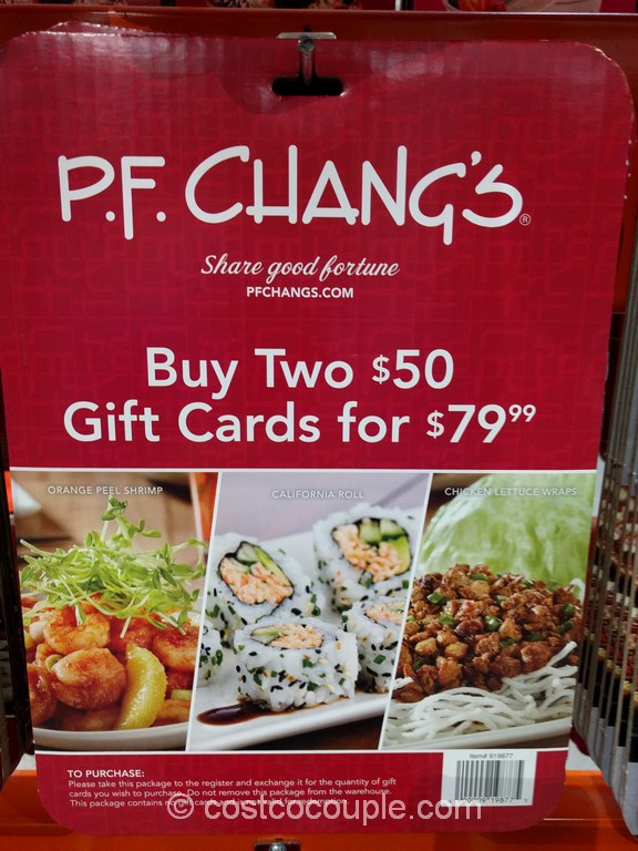 Pf Changs Gift Card