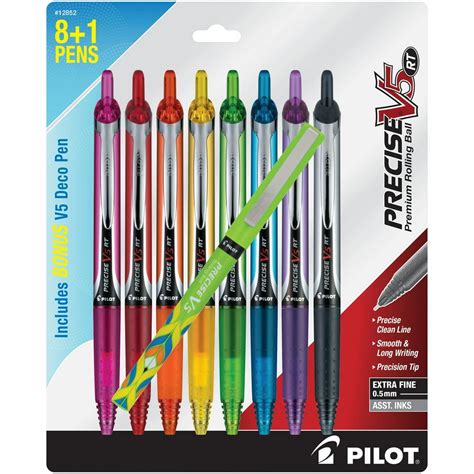 Pilot Precise V5 Rt Extra Fine Premium Retractable Rolling Ball Pens Bar Coded Pil35456 Envision Xpress Pilot Precise V5 Rt Extra Fine Premium Retractable Rolling Ball Pens Bar Coded Pil35456 Envision Xpress