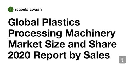 Plastic Processing Equipment Market Competitive Landscape Plastic Processing Equipment Market Competitive Landscape