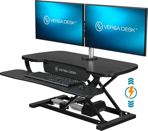 Powerpro Electric Standing Desk Converter With Usb Charging Powerpro Electric Standing Desk Converter With Usb Charging