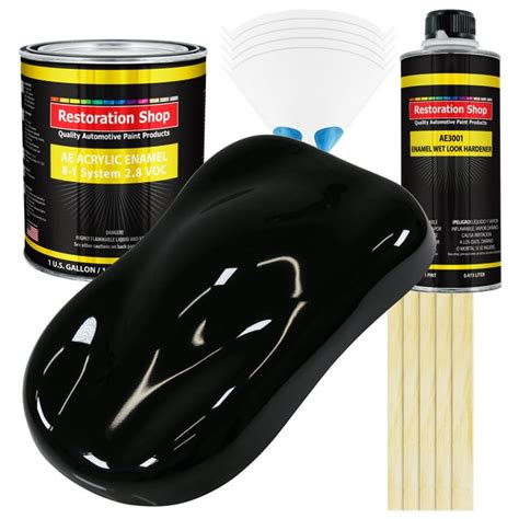 Restoration Shop Super Gloss Jet Black Acrylic Enamel Auto Paint Restoration Shop Super Gloss Jet Black Acrylic Enamel Auto Paint