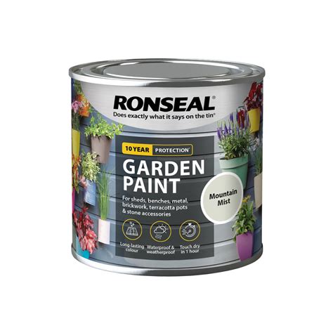 Ronseal Outdoor Garden Paint 750Ml Exterior Wood Metal Stone Brick All Colours Ronseal Outdoor Garden Paint 750Ml Exterior Wood Metal Stone Brick All Colours