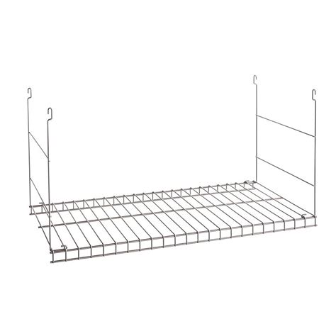 Rubbermaid 24 In X 12 In X 12 In Satin Nickel Wire Shelf Kit In The Rubbermaid 24 In X 12 In X 12 In Satin Nickel Wire Shelf Kit In The