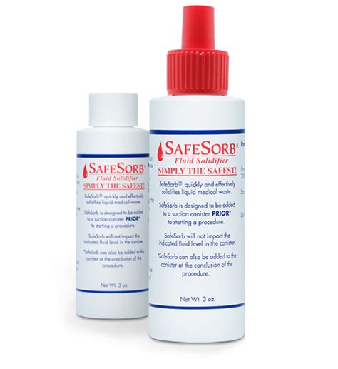Safesorb Suction Canister Solidifier For Liquid Medical Waste Safesorb Suction Canister Solidifier For Liquid Medical Waste