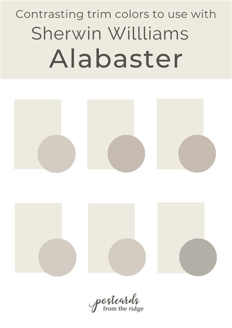 Sherwin Williams Alabaster Sw7008 Color Palettes And Review Sherwin Williams Alabaster Sw7008 Color Palettes And Review