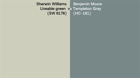 Sherwin Williams Liveable Green Sw 6176 Vs Benjamin Moore Templeton Sherwin Williams Liveable Green Sw 6176 Vs Benjamin Moore Templeton