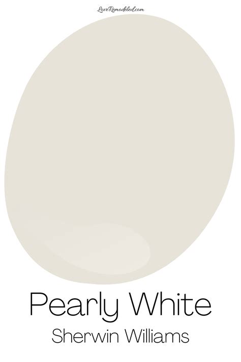 Sherwin Williams Pearly White