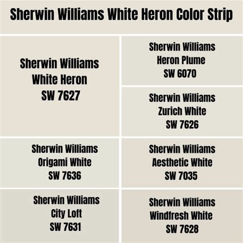 Sherwin Williams White Heron Color Palette Sherwin Williams White Heron Color Palette
