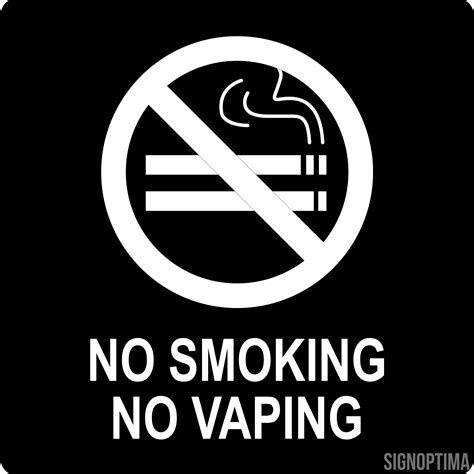 Signoptima Ada No Smoking Vaping Sign Signoptima Ada No Smoking Vaping Sign