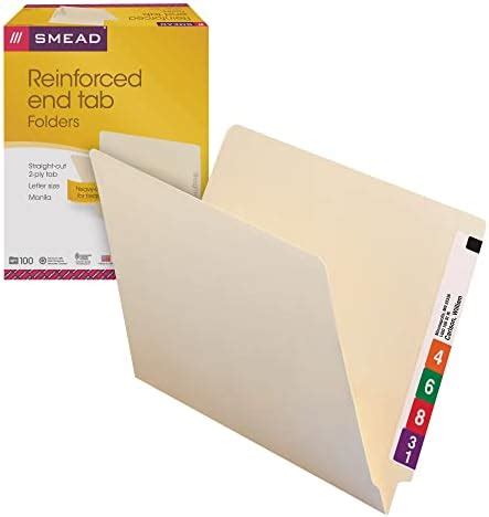 Smead Shelf Master Reinforced Tab End Tab Pocket File Folders Straight Cut Tab 1 Pocket Smead Shelf Master Reinforced Tab End Tab Pocket File Folders Straight Cut Tab 1 Pocket