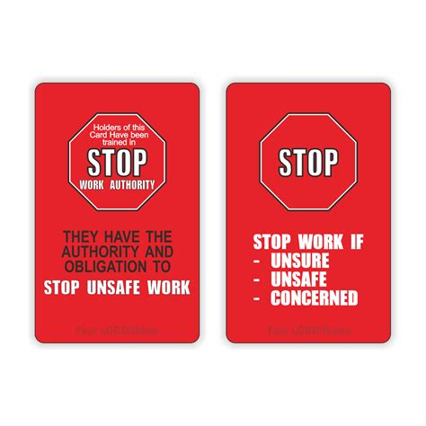 Stop Work Authority Swa Stop Work Policy Stop Card Benefits Of Stop Work Authority Swa Stop Work Authority Swa Stop Work Policy Stop Card Benefits Of Stop Work Authority Swa