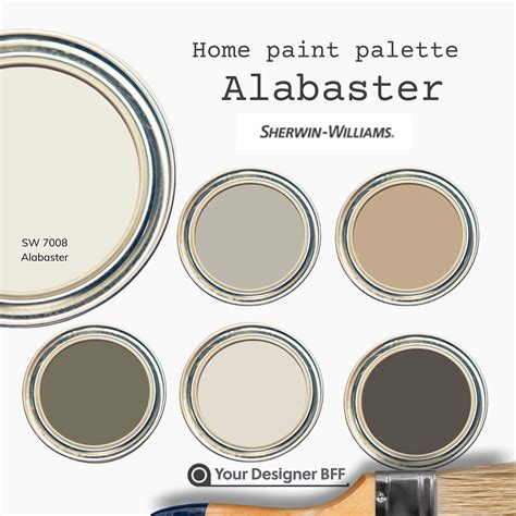 Sw 7008 Alabaster Complementary Color Palette For Sherwin Williams Interior Design Paint Palette Whole House Paint Colors Home Paint Etsy Sw 7008 Alabaster Complementary Color Palette For Sherwin Williams Interior Design Paint Palette Whole House Paint Colors Home Paint Etsy