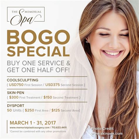 The Memorial Spa S Bogo Special Memorial Plastic Surgery The Memorial Spa S Bogo Special Memorial Plastic Surgery